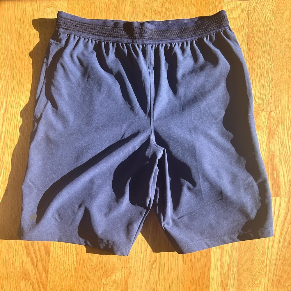 Fabletics Navy “The 9” Fundamental Short (Lined)”